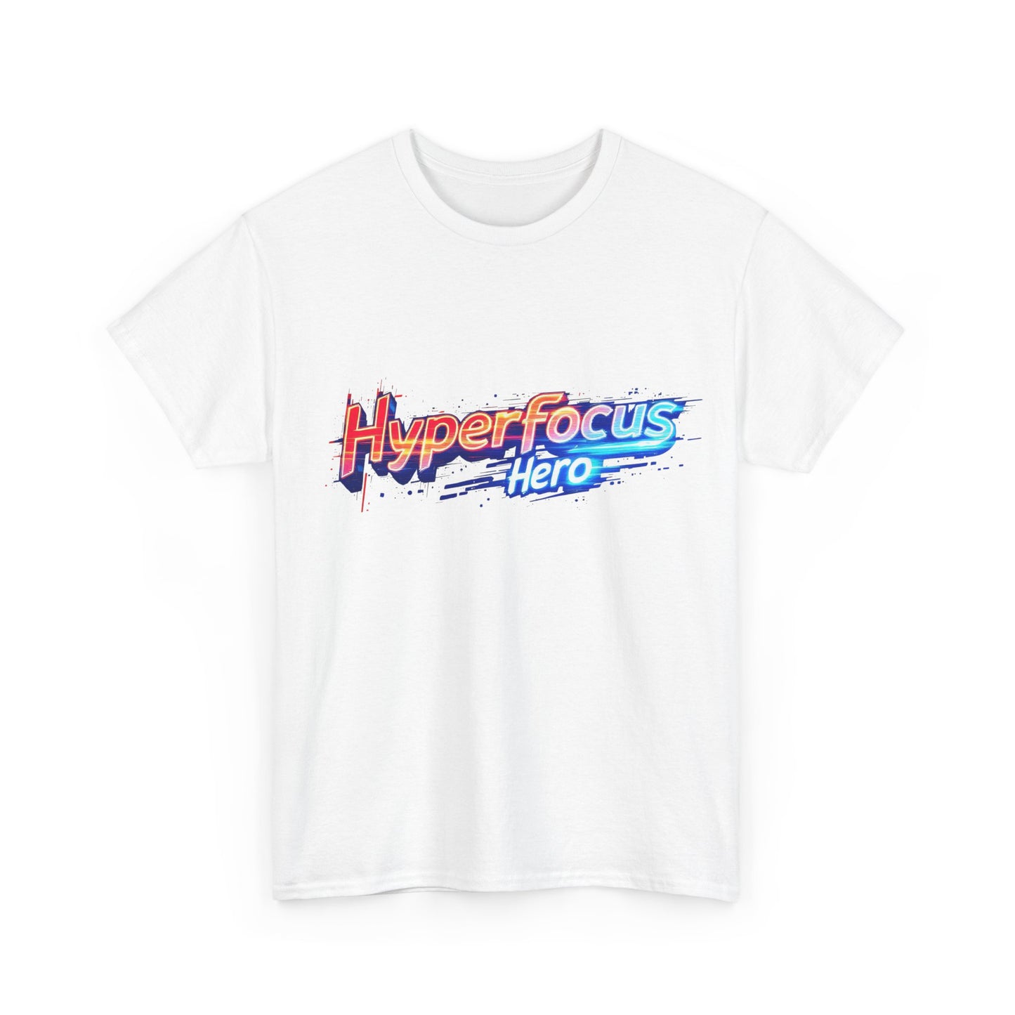 Hyperfocus Hero Unisex Heavy Cotton Tee - Perfect for Gamers, Students, and Creative Minds, Gift for Birthdays, Motivation Apparel, Clothing