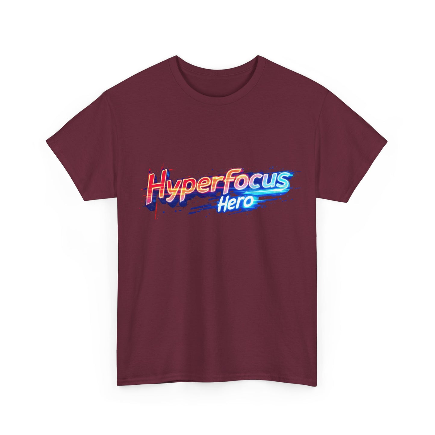 Hyperfocus Hero Unisex Heavy Cotton Tee - Perfect for Gamers, Students, and Creative Minds, Gift for Birthdays, Motivation Apparel, Clothing