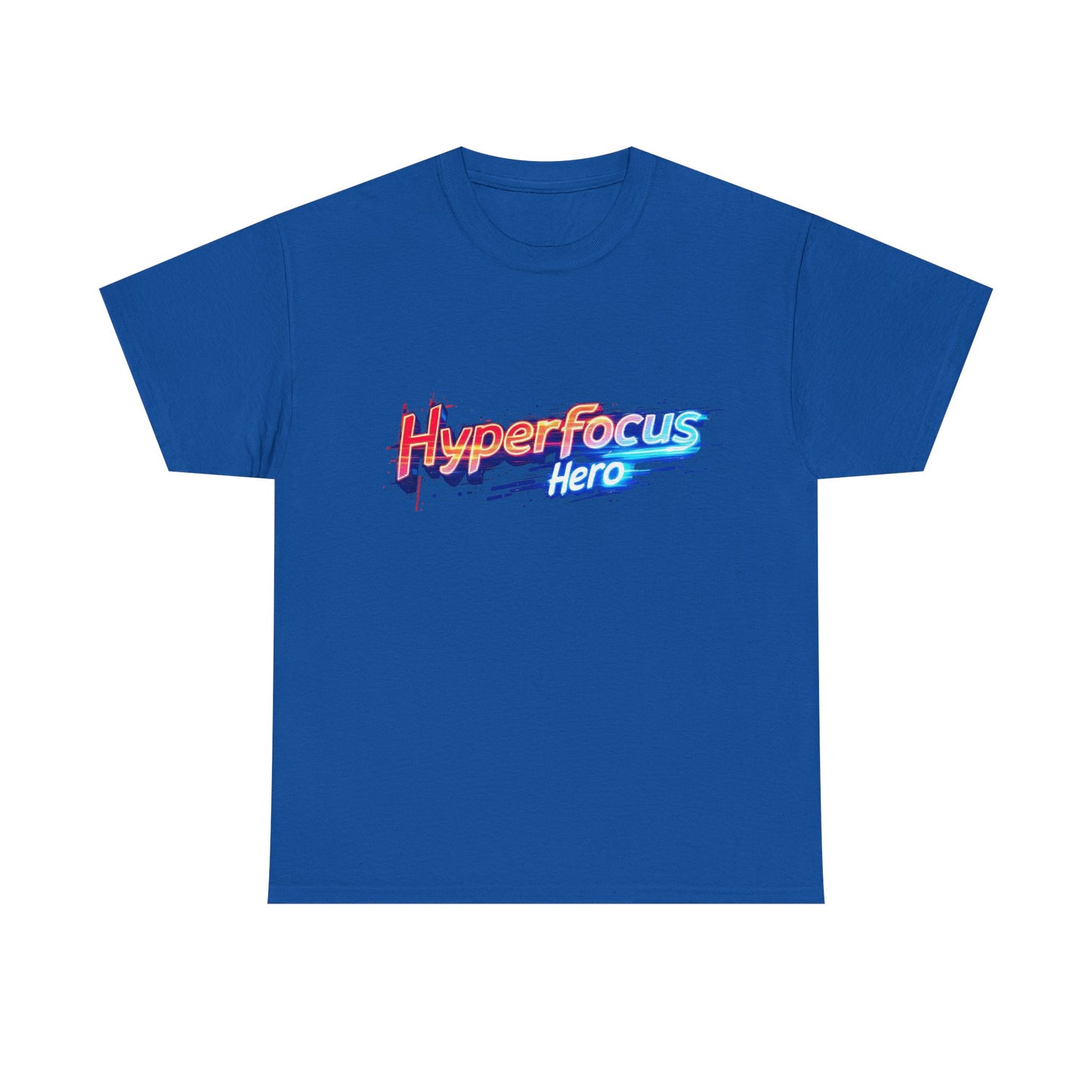Hyperfocus Hero Unisex Heavy Cotton Tee - Perfect for Gamers, Students, and Creative Minds, Gift for Birthdays, Motivation Apparel, Clothing