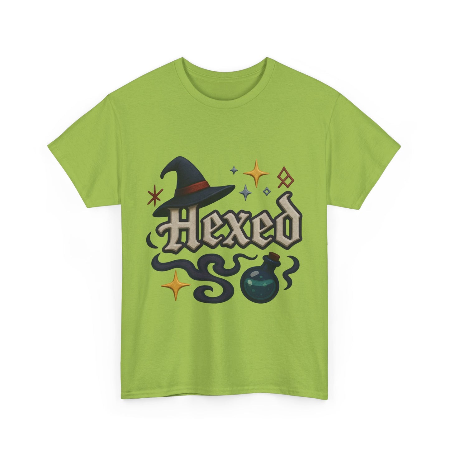 Hexed Unisex Heavy Cotton Tee | Spooky Shirt, Halloween Apparel, Witchy Gift, Casual Wear, Everyday Style, Clothing