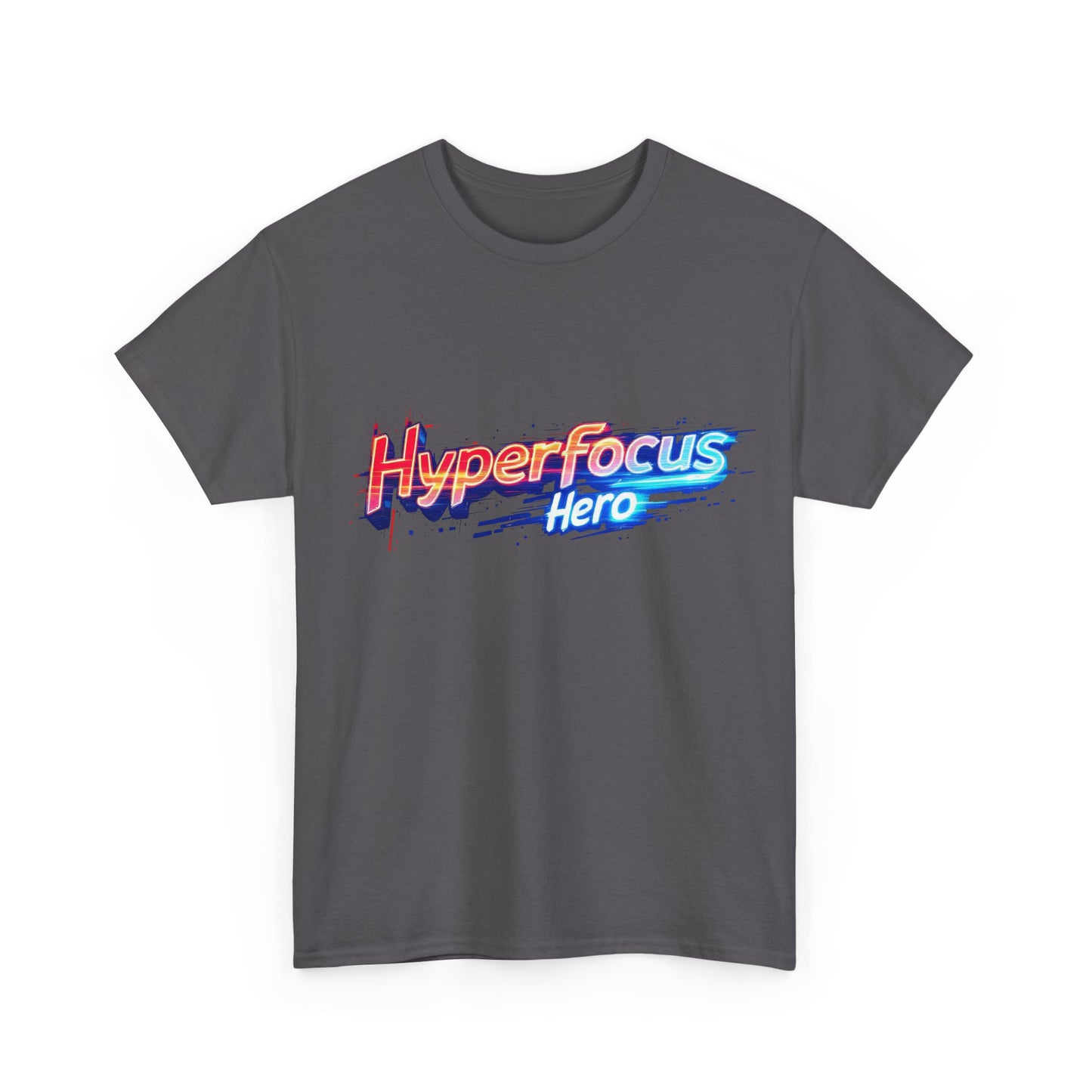 Hyperfocus Hero Unisex Heavy Cotton Tee - Perfect for Gamers, Students, and Creative Minds, Gift for Birthdays, Motivation Apparel, Clothing
