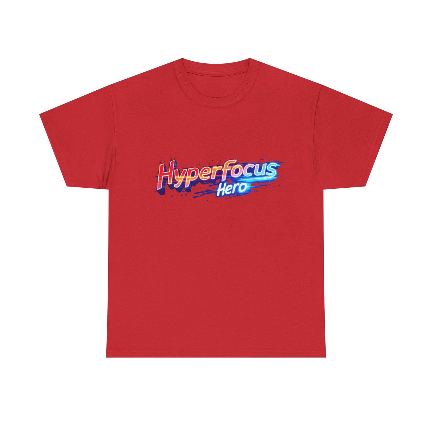 Hyperfocus Hero Unisex Heavy Cotton Tee - Perfect for Gamers, Students, and Creative Minds, Gift for Birthdays, Motivation Apparel, Clothing