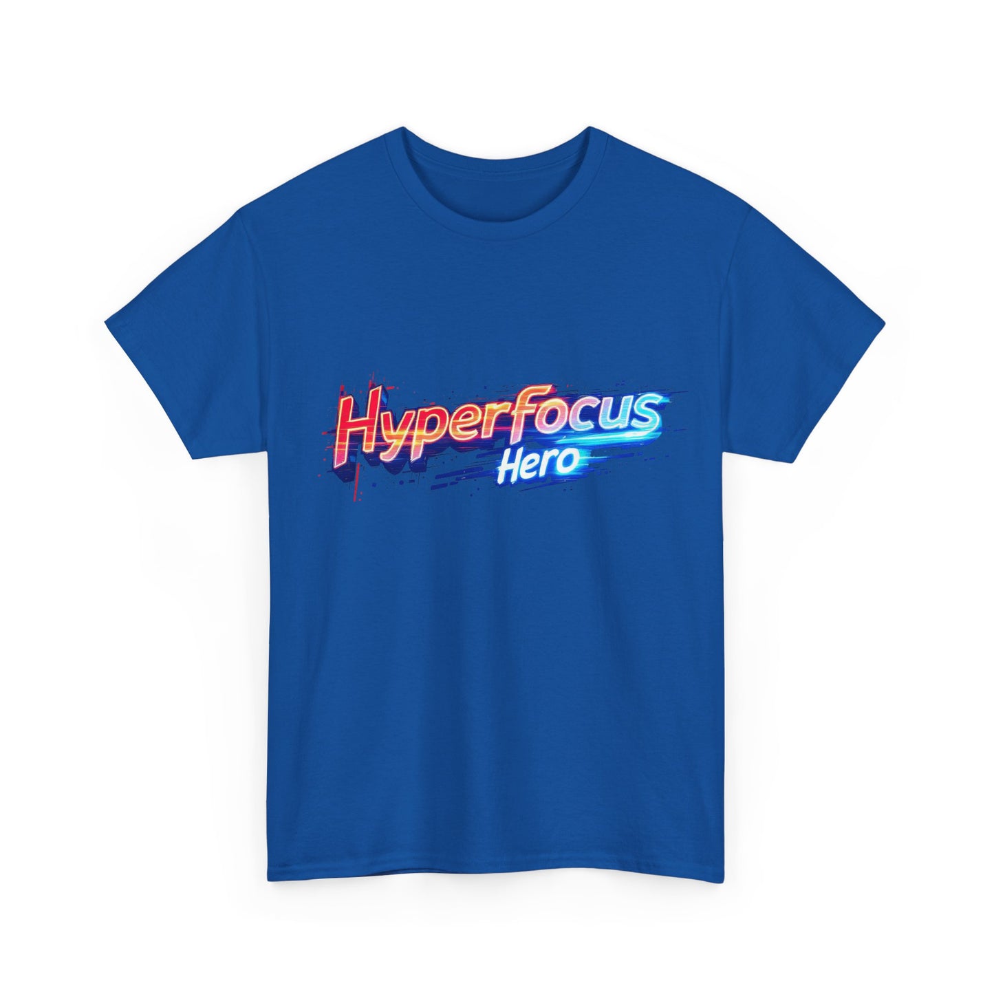 Hyperfocus Hero Unisex Heavy Cotton Tee - Perfect for Gamers, Students, and Creative Minds, Gift for Birthdays, Motivation Apparel, Clothing
