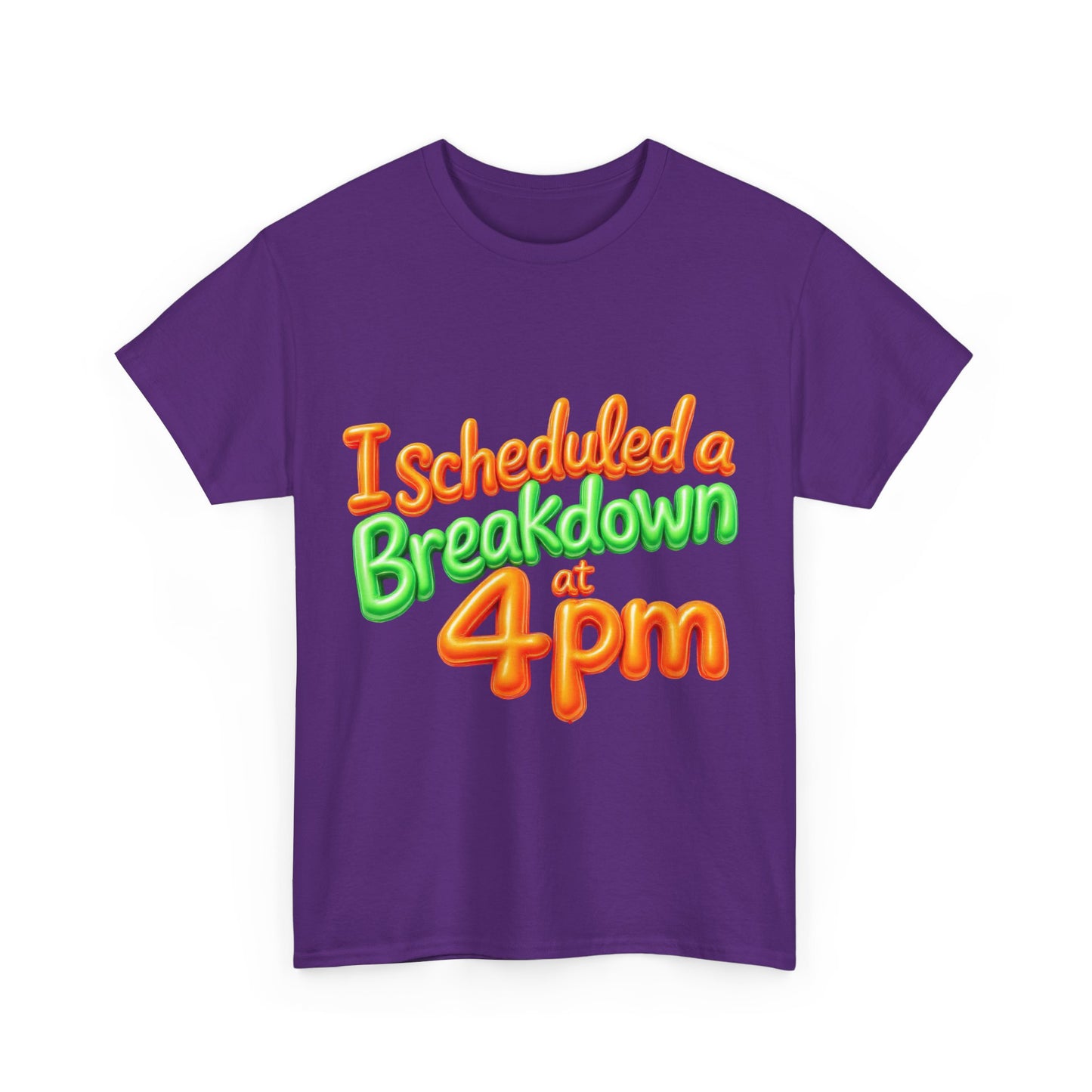I Scheduled a Breakdown Unisex Tee, Funny Graphic Shirt, Casual Wear, Gift for Friends, Humor T-Shirt, Quirky Fashion, Clothing