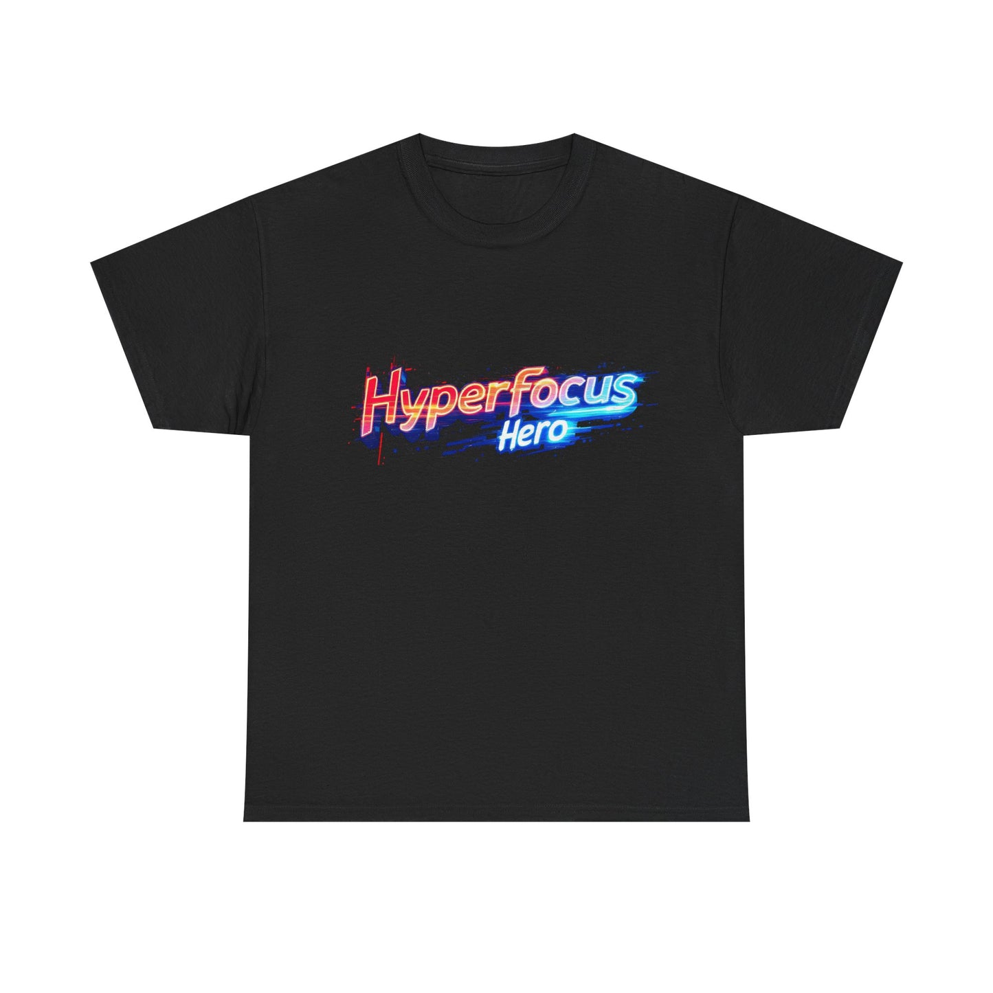 Hyperfocus Hero Unisex Heavy Cotton Tee - Perfect for Gamers, Students, and Creative Minds, Gift for Birthdays, Motivation Apparel, Clothing