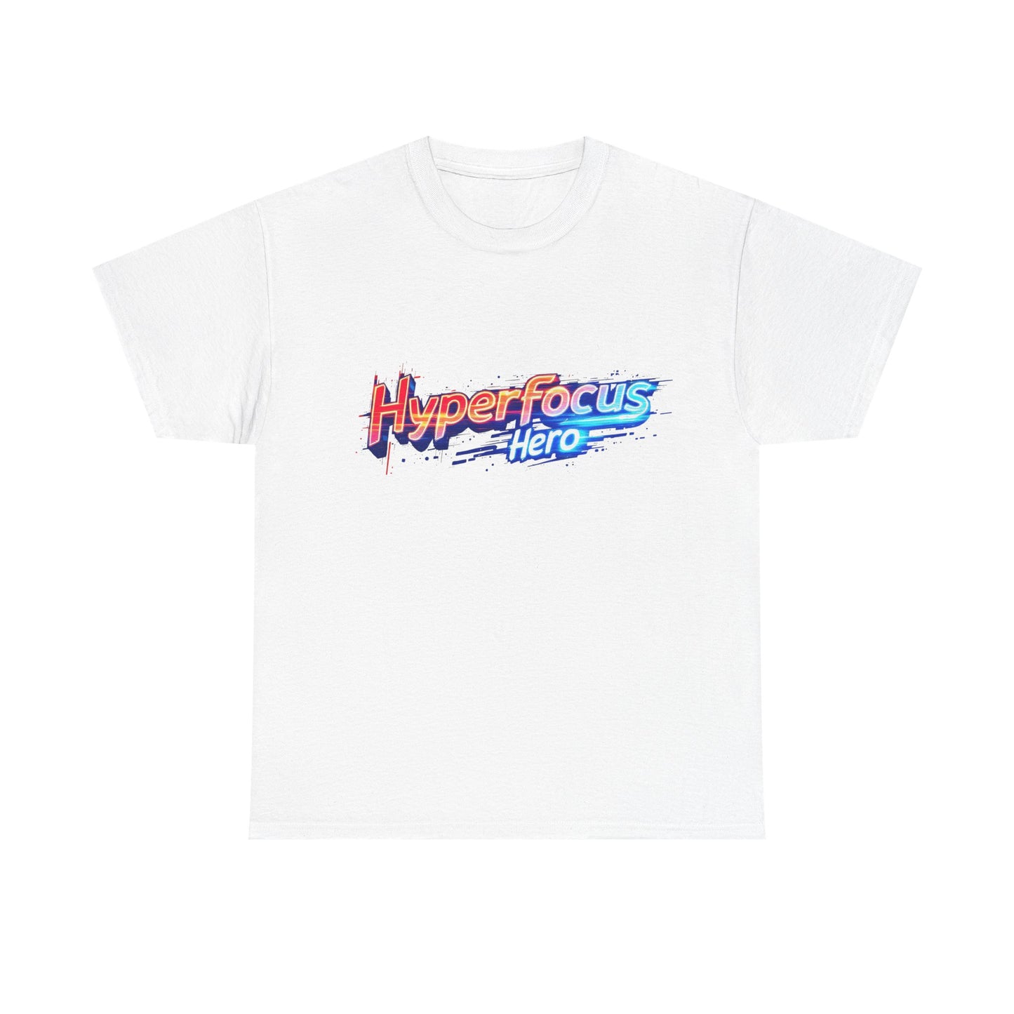 Hyperfocus Hero Unisex Heavy Cotton Tee - Perfect for Gamers, Students, and Creative Minds, Gift for Birthdays, Motivation Apparel, Clothing