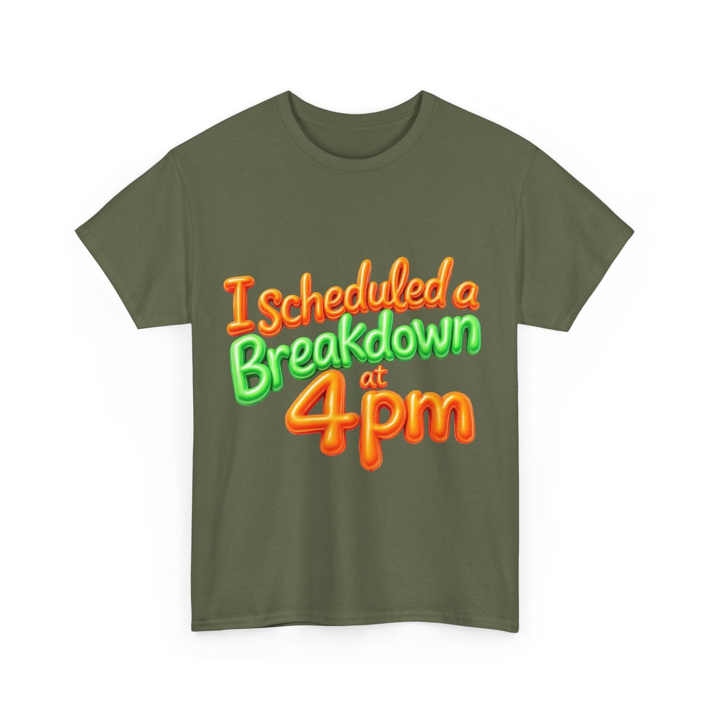 I Scheduled a Breakdown Unisex Tee, Funny Graphic Shirt, Casual Wear, Gift for Friends, Humor T-Shirt, Quirky Fashion, Clothing