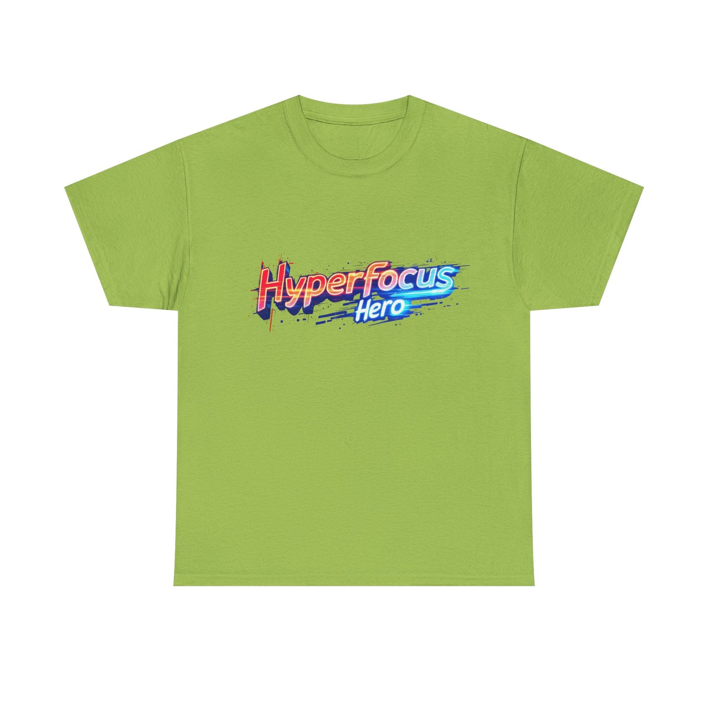 Hyperfocus Hero Unisex Heavy Cotton Tee - Perfect for Gamers, Students, and Creative Minds, Gift for Birthdays, Motivation Apparel, Clothing