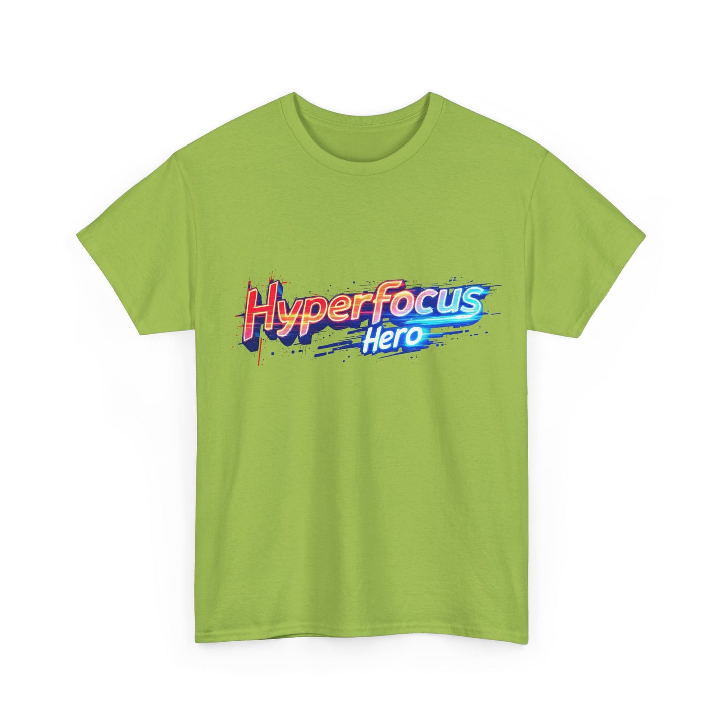 Hyperfocus Hero Unisex Heavy Cotton Tee - Perfect for Gamers, Students, and Creative Minds, Gift for Birthdays, Motivation Apparel, Clothing