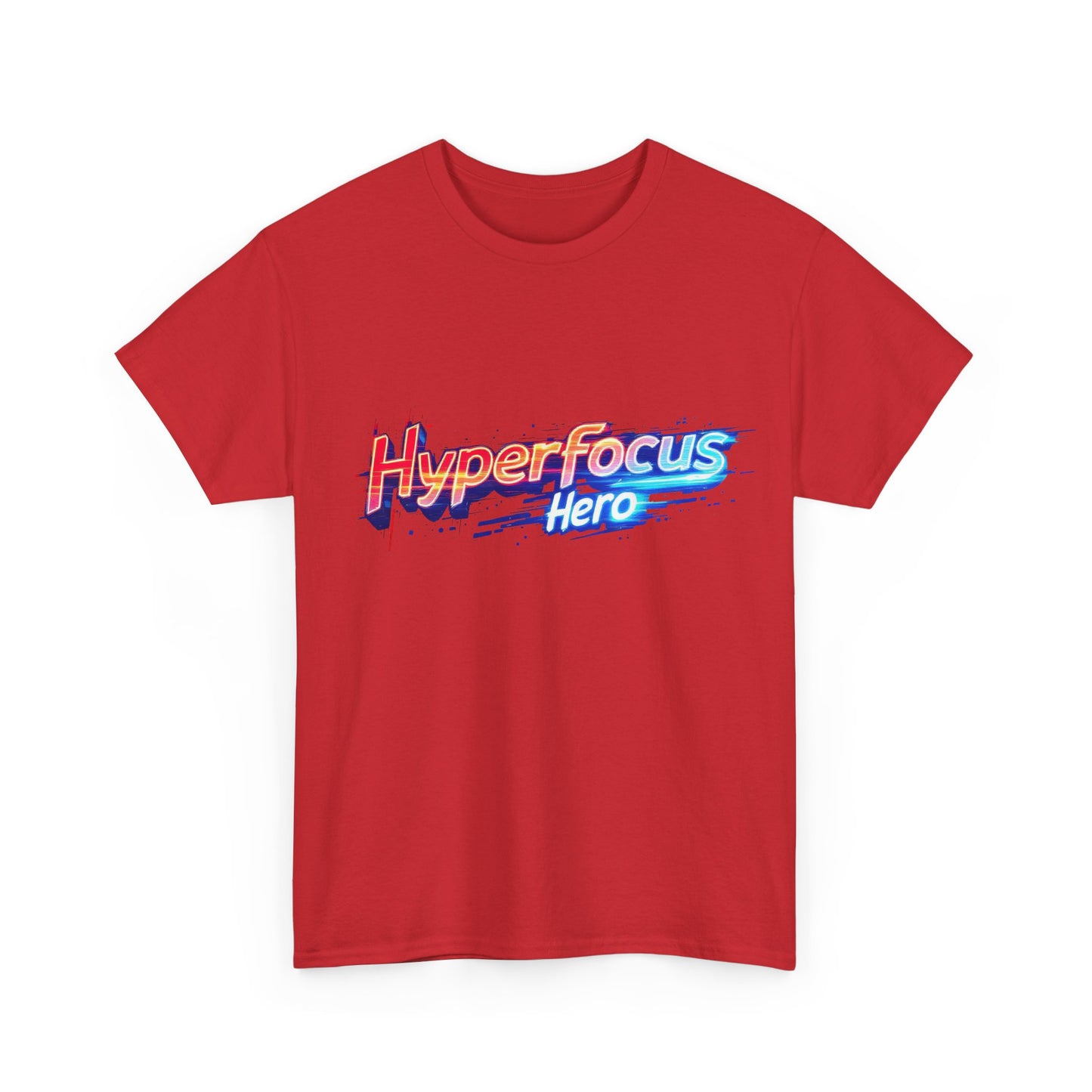 Hyperfocus Hero Unisex Heavy Cotton Tee - Perfect for Gamers, Students, and Creative Minds, Gift for Birthdays, Motivation Apparel, Clothing