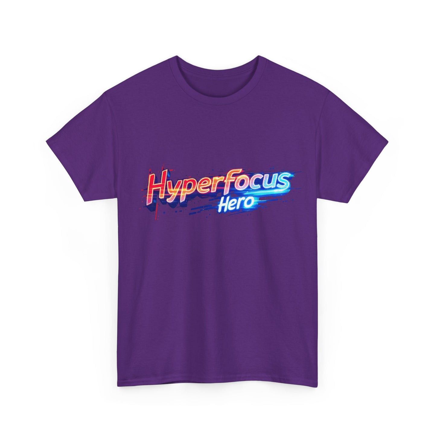 Hyperfocus Hero Unisex Heavy Cotton Tee - Perfect for Gamers, Students, and Creative Minds, Gift for Birthdays, Motivation Apparel, Clothing