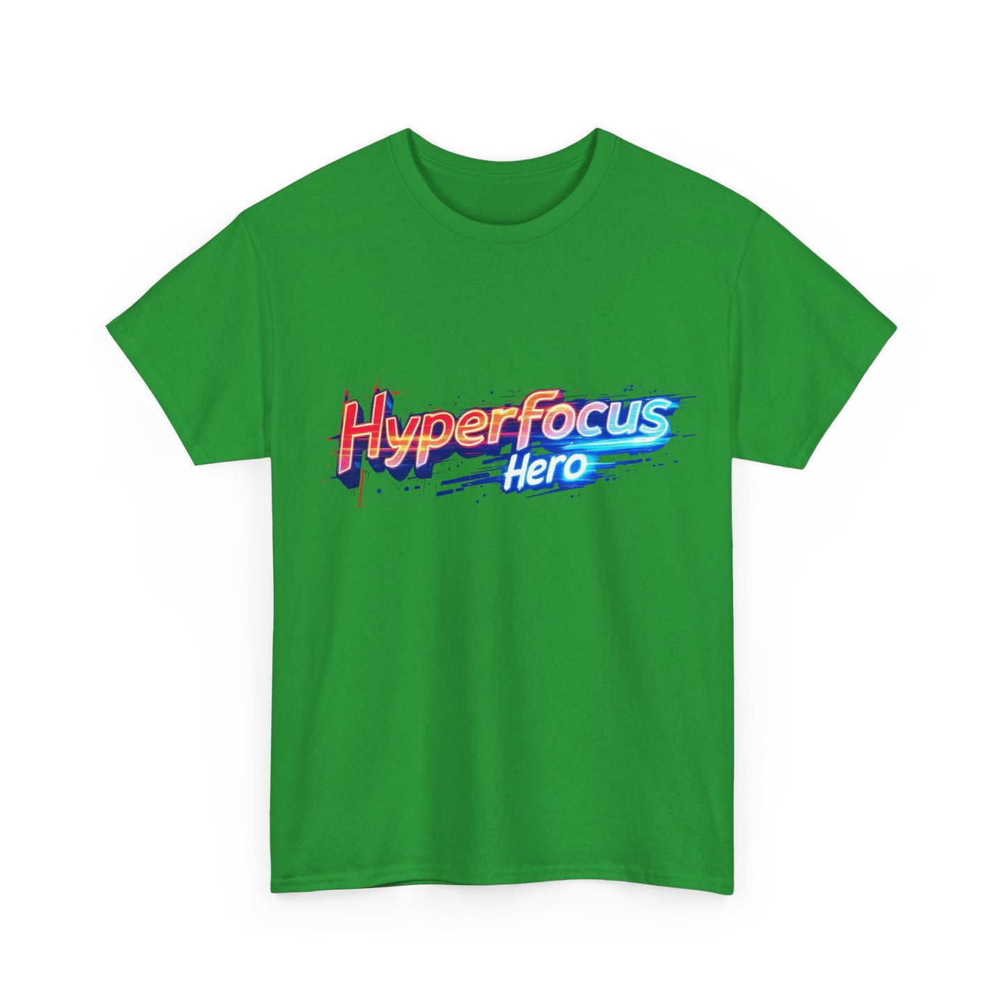Hyperfocus Hero Unisex Heavy Cotton Tee - Perfect for Gamers, Students, and Creative Minds, Gift for Birthdays, Motivation Apparel, Clothing