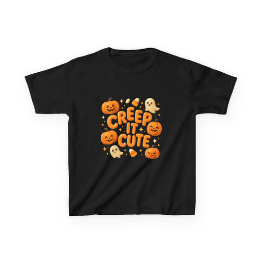 Kids Halloween Tee, Creep it Cute Kids T-Shirt, Spooky Fun Apparel, Halloween Costume Tee, Cute Trick or Treat Shirt, Clothing