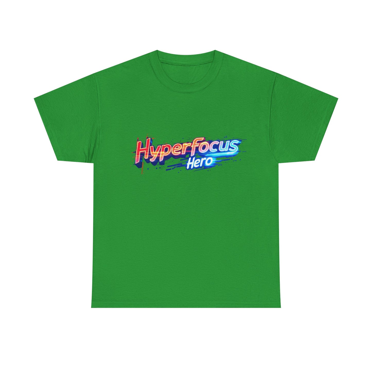 Hyperfocus Hero Unisex Heavy Cotton Tee - Perfect for Gamers, Students, and Creative Minds, Gift for Birthdays, Motivation Apparel, Clothing