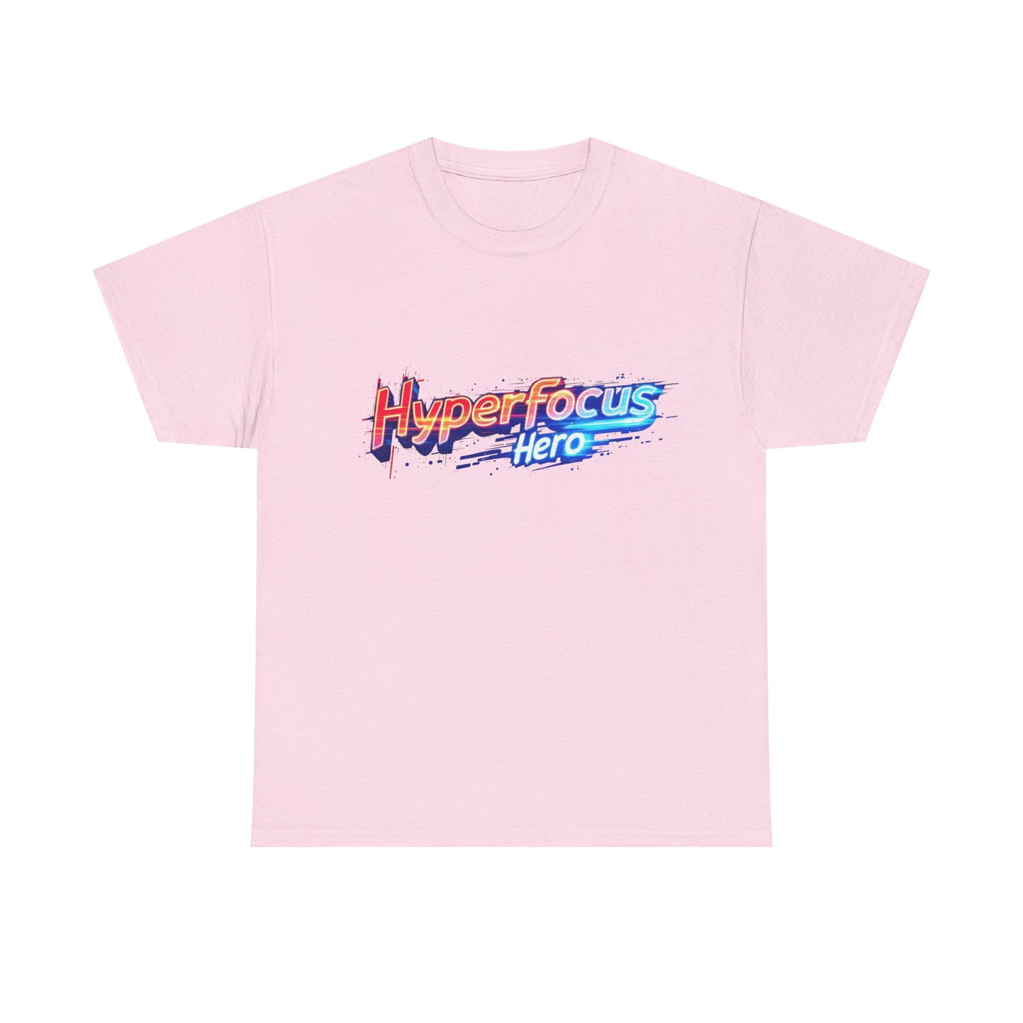 Hyperfocus Hero Unisex Heavy Cotton Tee - Perfect for Gamers, Students, and Creative Minds, Gift for Birthdays, Motivation Apparel, Clothing