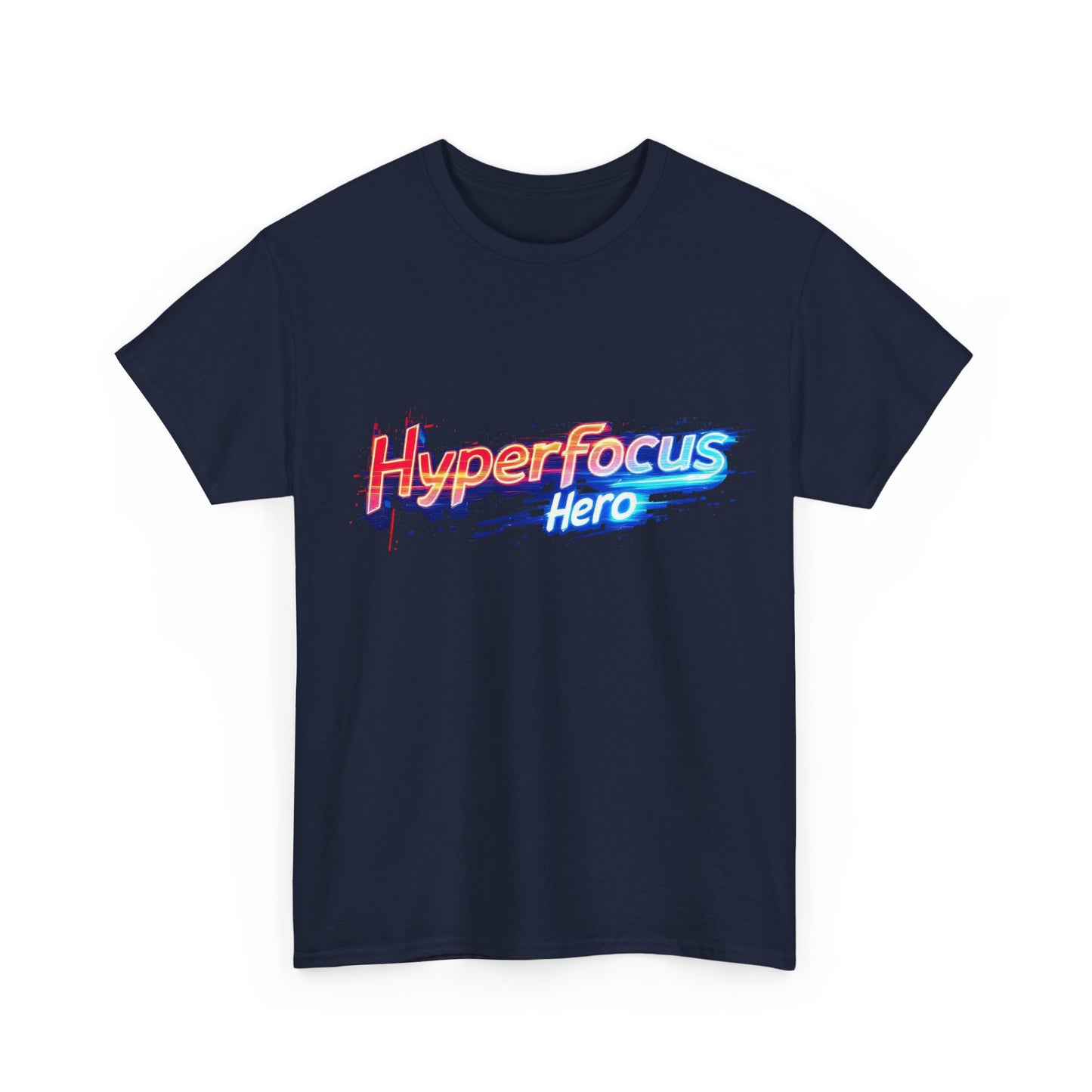 Hyperfocus Hero Unisex Heavy Cotton Tee - Perfect for Gamers, Students, and Creative Minds, Gift for Birthdays, Motivation Apparel, Clothing
