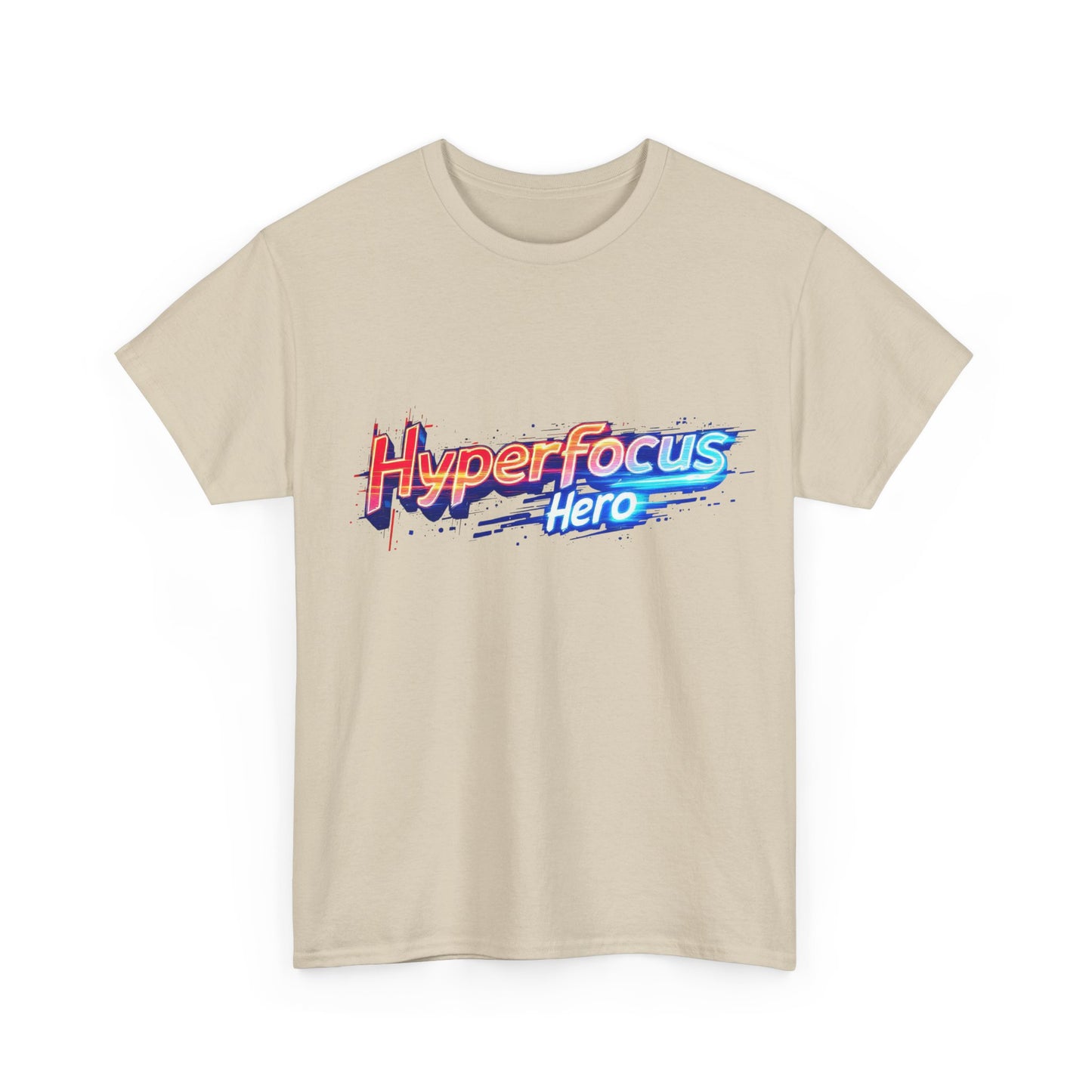Hyperfocus Hero Unisex Heavy Cotton Tee - Perfect for Gamers, Students, and Creative Minds, Gift for Birthdays, Motivation Apparel, Clothing