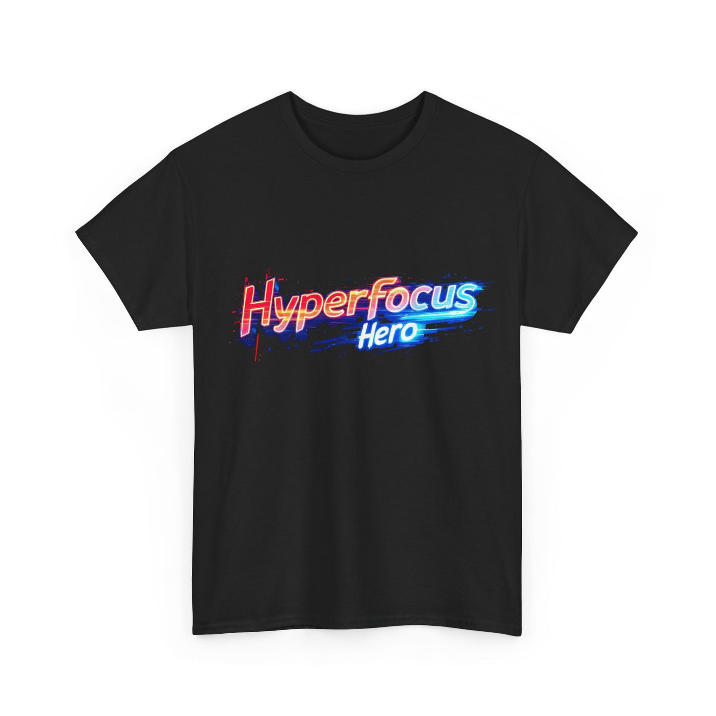 Hyperfocus Hero Unisex Heavy Cotton Tee - Perfect for Gamers, Students, and Creative Minds, Gift for Birthdays, Motivation Apparel, Clothing